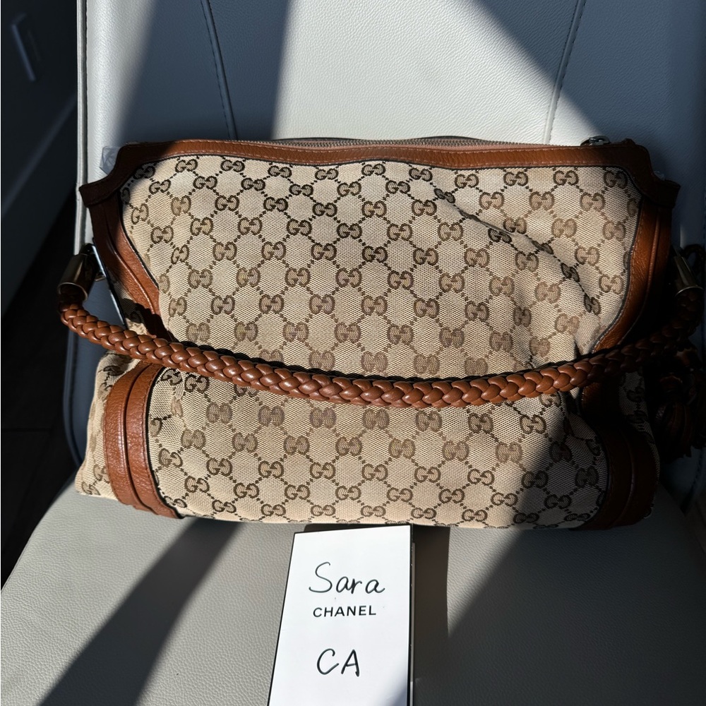 🛍️Gucci Canvas Bella Hobo Shoulder Bag